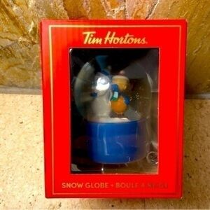 Christmas Tim Hortons 2023 holiday snow globe collectable edition